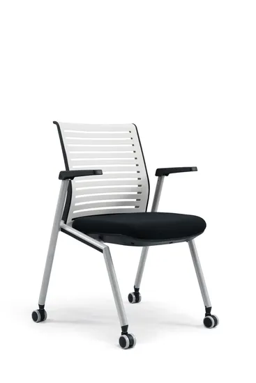 Preço barato cadeira de escritório com elevador giratório de malha moderna de tecido